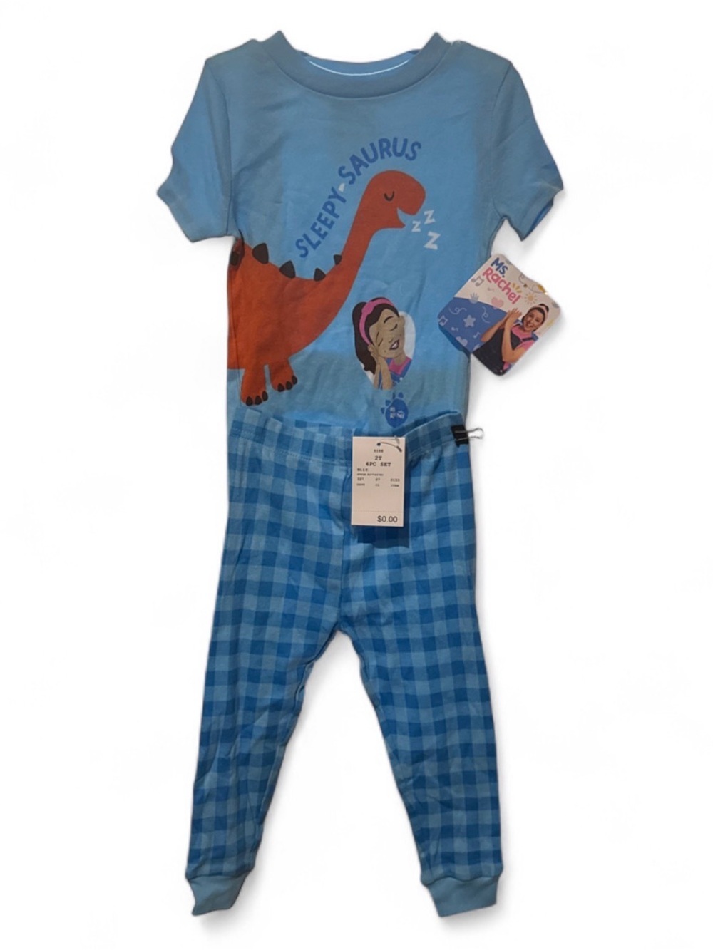 Miss Rachel Size 3T 'Sleepy-saurus' Dino Pajama Set